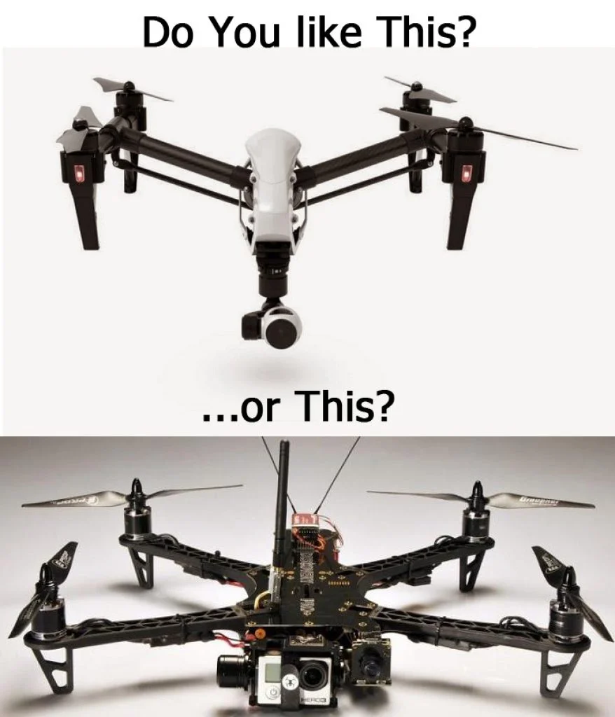 Build your own drone or buy one
