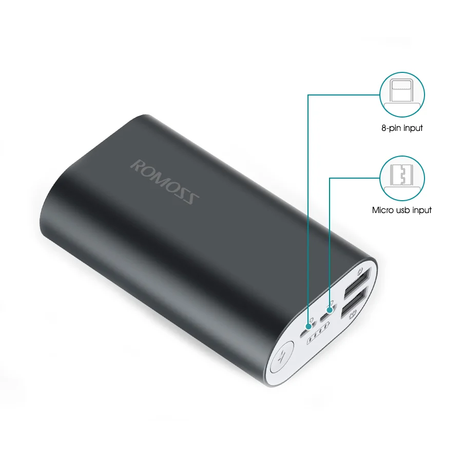 ROMOSS ACE 10000mAh Dual USB Power Bank - Image 6